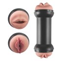 Masturbator z dwoma końcówkami mięciutki 20 cm Lovetoy