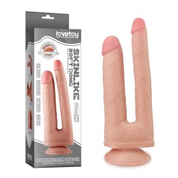 Wielkie podwójne dildo z przyssawka realistyczne Lovetoy