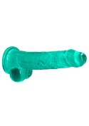 Dildo długie żylaste z mocną przyssawką penis 21cm RealRock