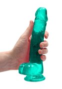 Dildo długie żylaste z mocną przyssawką penis 21cm RealRock