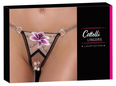 Otwarte majtki erotyczne stringi z dziurka S/M Cottelli LINGERIE