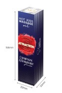 Żel jadalny do masażu Hot Kiss Smak Truskawka 50ML Attraction