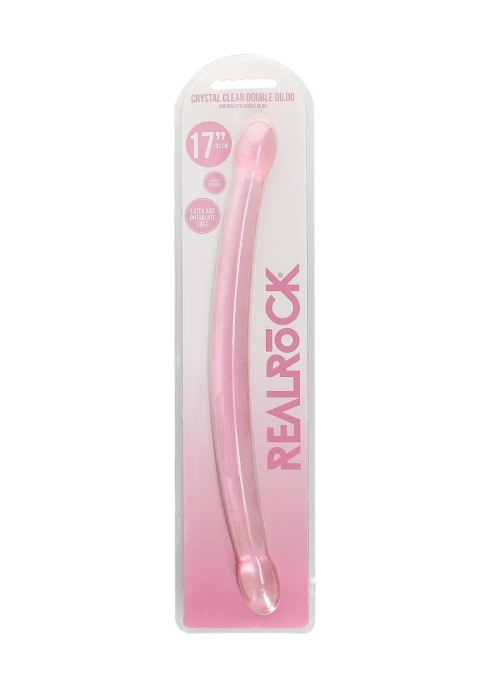 Cienkie podwójne dildo do sexu lesbijskiego 42 cm RealRock