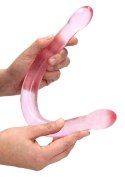 Cienkie podwójne dildo do sexu lesbijskiego 42 cm RealRock