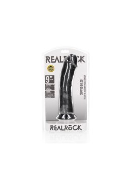 Czarne realistyczne żylaste dildo przyssawka 25 cm RealRock