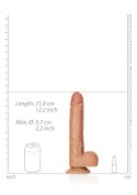 Duże realistyczne żylaste dildo z przyssawką 31 cm RealRock