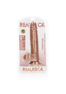 Duży żylasty penis dildo przyssawka silikon 25 cm RealRock