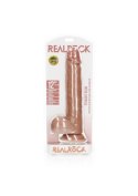 Miękkie duże żylaste dildo z mocną przyssawką 34cm RealRock