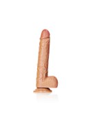 Miękkie duże żylaste dildo z mocną przyssawką 34cm RealRock