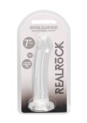 Proste lekko zagięte dildo z przyssawką 16,6 cm RealRock