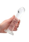 Proste lekko zagięte dildo z przyssawką 16,6 cm RealRock