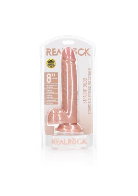 Realistyczne cieliste dildo z przyssawką 23 cm RealRock