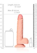 Realistyczne cieliste dildo z przyssawką 23 cm RealRock