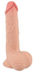 Realistyczny żylasty penis z przyssawką 19 cm Nature Skin