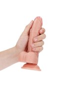 Silikonowe żylaste cieliste dildo przyssawka 20 cm RealRock