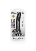 Silikonowe żylaste dildo z przyssawką 23 cm RealRock