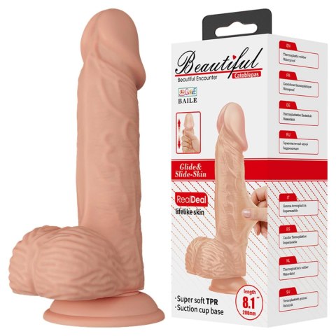 Dildo realistyczny sztuczny penis przyssawka 20,6 BAILE