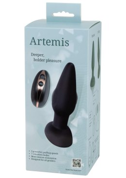 Artemis Pulsating Buttplug Black