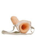 Strap-On Hollow Extender Man Light skin tone