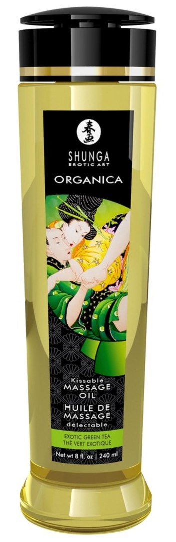 Massage Oil Organica EXOTIC GREEN TEA Shunga