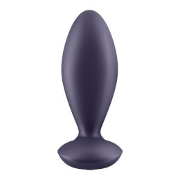 Wibrujący korek analny czarny sterowany aplikacja Satisfyer