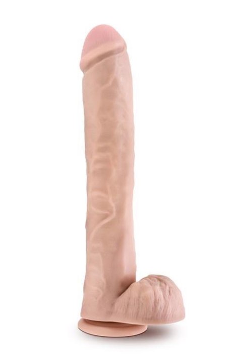 Duże dildo naturalne długie grube mega penis 36cm Blush