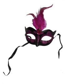 Maska wenecka BDSM przebranie fetysz sex fioletowa Kinky Mask
