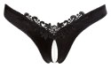 G-String Pearls black XL Cottelli LINGERIE