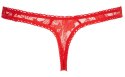 Lace String red XL Cottelli LINGERIE