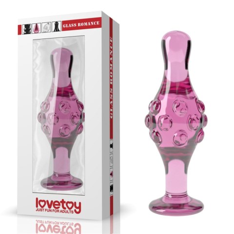 4.5"" Glass Romance Pink