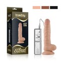 8.5"" Real Extreme Vibrating Dildo Flesh