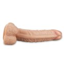 8.5"" Real Extreme Vibrating Dildo Flesh