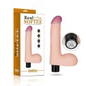 8"" REAL SOFTEE Vibrating Dildo