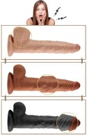 9.5'' Real Extreme Vibrating Dildo Flesh