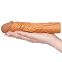 Add 2"" Pleasure X Tender Penis Sleeve Brown