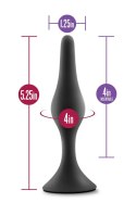 ANAL ADVENTURES PLATINUM SILICONE BEGINNER PLUG LARGE BLACK Blush