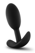 ANAL ADVENTURES SILICONE VIBRA SLIM PLUG SMALL BLACK Blush