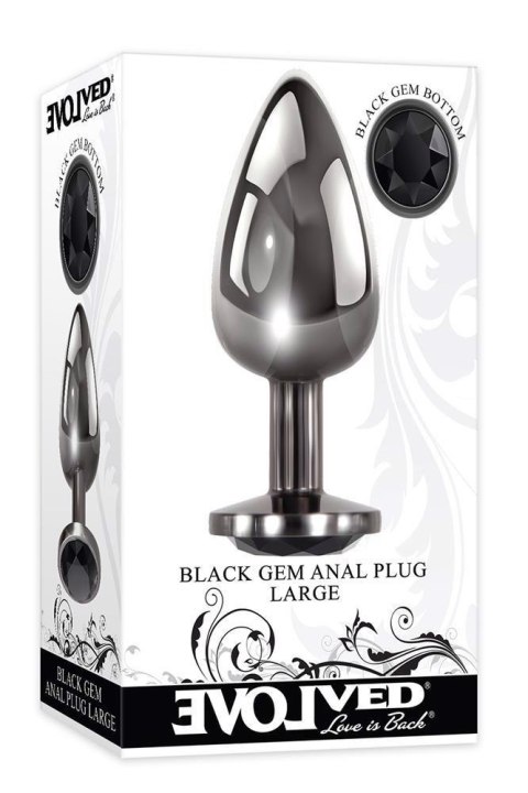 BLACK GEM ANAL PLUG LARGE Evolved