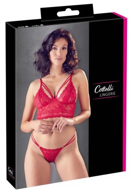 Bra and String red L/XL Cottelli LINGERIE