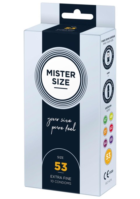 MISTER SIZE 53mm Condoms 10pcs Mister Size