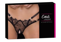 String otwarte z dziurką w kroku wycięte sex S/M Cottelli LINGERIE