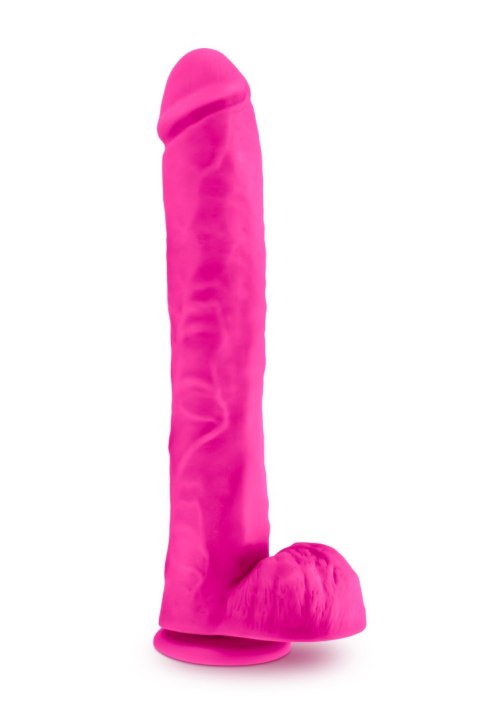 Duży penis naturalny gruby członek przyssawka 35cm Blush