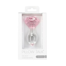 Pillow Talk - Rosy Luxurious Glass Anal Plug with Bonus Bullet Pillow Talk