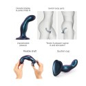 DILDO PLUG SNAKY BLEU METALLIC - M Strap-on-me