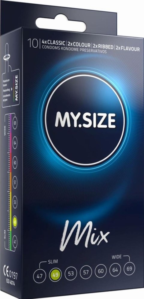 MY.SIZE Mix 49 mm Condoms- 10 pieces My.Size