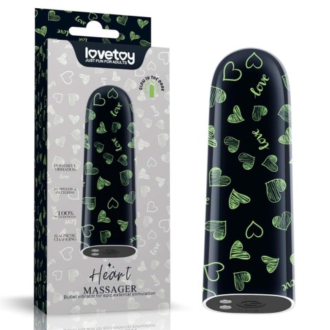 Rechargeable Glow-in-the-dark Heart Massager Lovetoy