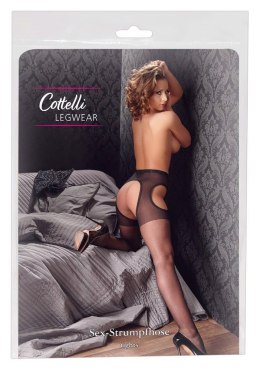 Sex Tights black S/M Cottelli LEGWEAR