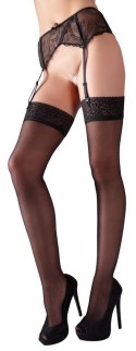 Stockings black 2 Cottelli LEGWEAR