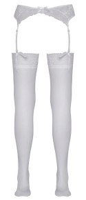 Stockings white 2 Cottelli LEGWEAR