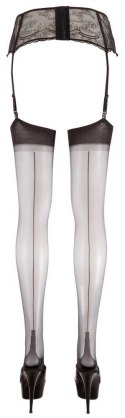 Stockings with seam black 5 Cottelli LEGWEAR